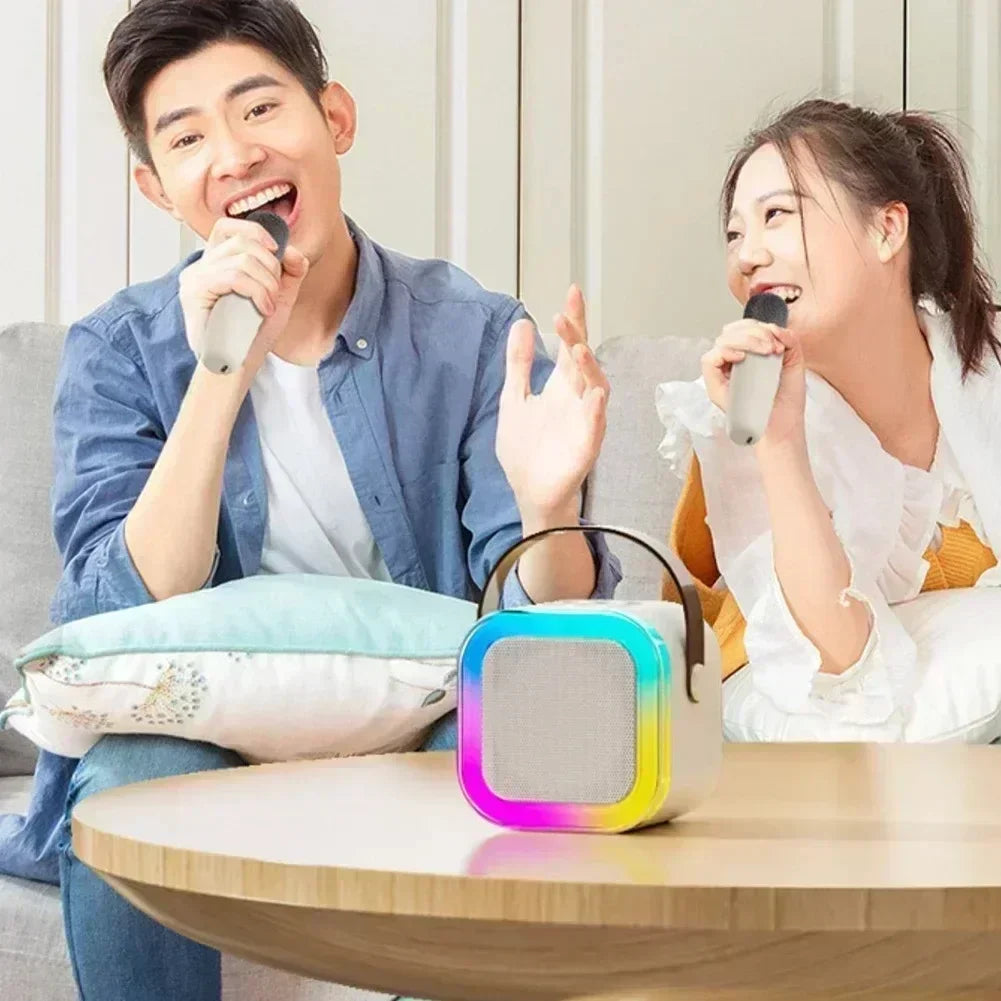KaraVibe™ K12 Portable Bluetooth Karaoke Speaker — Mini Wireless Audio & Mic for Family Singing Fun